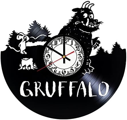 The Gruffalo Story Handmade Vinyl Record Wall Clock - Get unique room wall decor - Gift ideas for his and her – Modern Unique Home Art Design