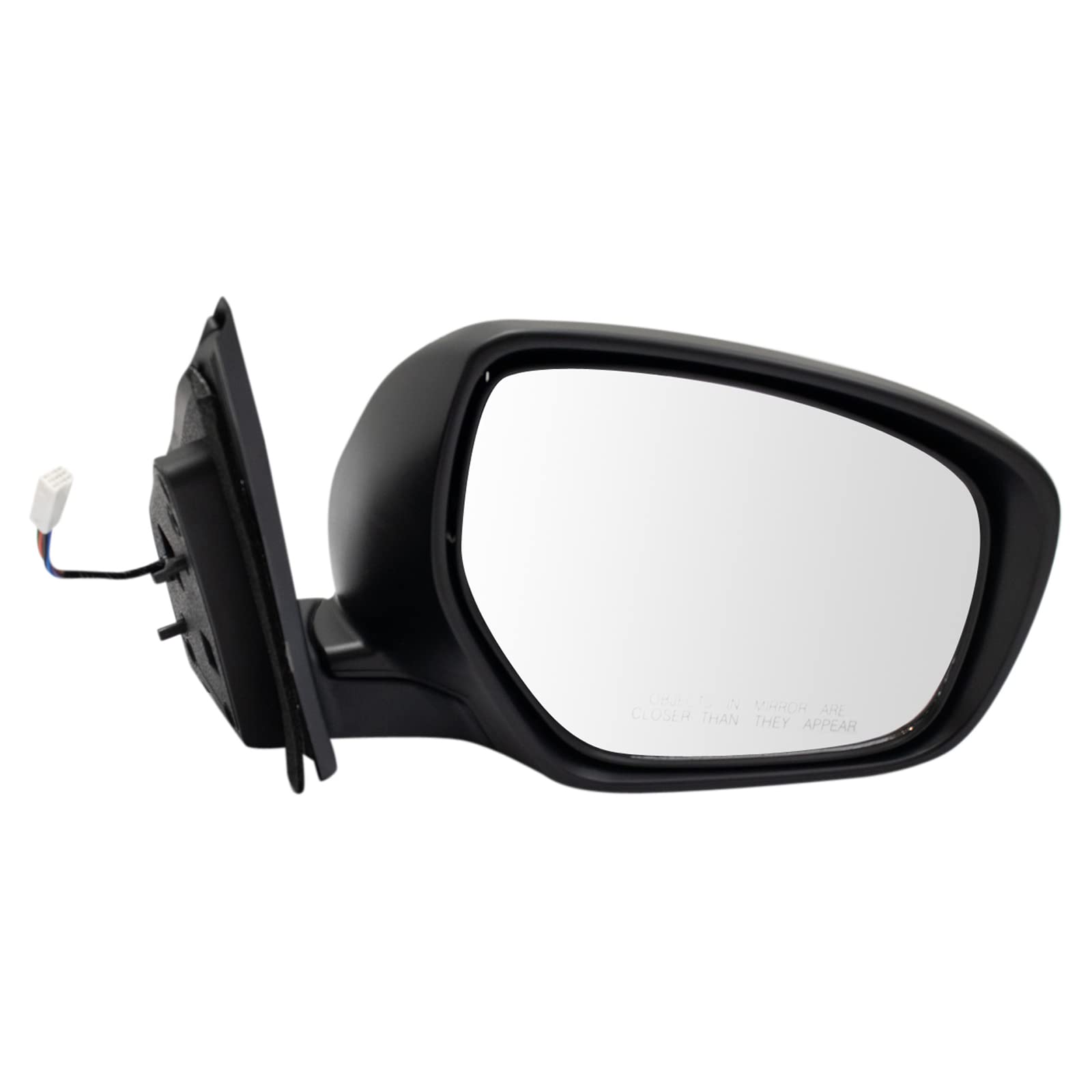 TRQ Passenger Side Mirror Power Heated with Housing Turn Signal Paint to Match Compatible with 2010-2015 Mazda CX-9 MA1321170 Image