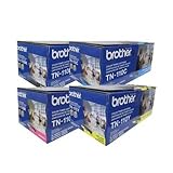 Brother TN110BK, TN110C, TN110M, TN110Y Black, Cyan, Magenta and Yellow Toner Cartridge Set