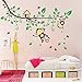 BIBITIME Jungle 3 Monkeys Playing on Tree Branch Wall Sticker Vinyl Decor Decal for Bedroom (DIY, 3 Monkeys)
