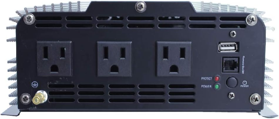 GoWISE Power PS1004 3000W Continuous 6000W Surge Peak Power Pure Sine Wave Inverter with Starter Cables and 4 Output Sockets: Automotive