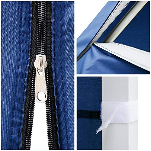 AyaMastro Blue Outdoor 10' x 20' Gazebo Canopy Garden Shelter Party Wedding Tent w/Detachable Sidewall & Carry Bag with Ebook