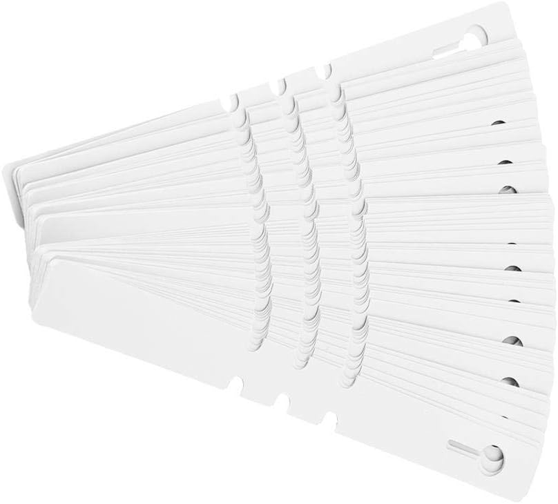 100PCS Plastic Plant Hanging Tree Tags Wrap Around Waterproof Garden Labels for Nursery Plants Outdoor Indoor Use White Plant Markers