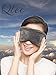 Qtec Sleep Mask, Ultra-soft Memory Foam Eye Mask, Relaxation Travel Eye Cover (dark gray)