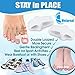 Metarsal Bunion Corrector Support Kit, Soft Gel Toe Separators & Bunion Cushions, Protector Shield & Pads Orthopedic Bunion Splint, Fast Relief Toe Drift Comfort Treatment One Size Fits Most Pack of 6