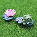 COOLTOP Miniature Fairy Garden Dollhouse Miniature Plant Pots Bonsai Craft Micro Landscape DIY Decor Set (frog set)