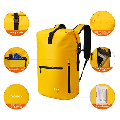 Gonex Waterproof Backpack Floating Dry Bag Sack for Women Men for Kayaking Boating Rafting