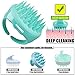 Shampoo Brush, 2 Pack Hair Scalp Massager Shampoo Brush [ 2020 Upgraded Version ] with Easy Handle for Women, Men, Kids, Wife, Girlfriend, Daughter, Pet Dogs (Natural Green, Noble Purple)thumb 3