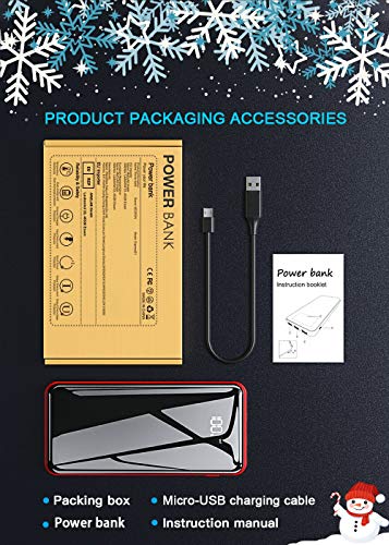 Portable Charger Power Bank 25000mAh - High Capacity with LCD Digital Display,3 USB Output & Dual Input External Battery Pack Compatible with Smart Phones,Android Phone,Tablet and More - Thumbnail 6