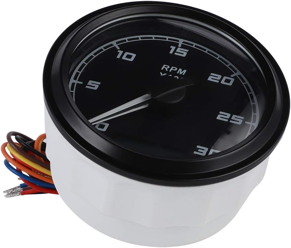 Electrical Tachometer，12V/24V 0‑3000RPM Generator Tachometer，85mm
