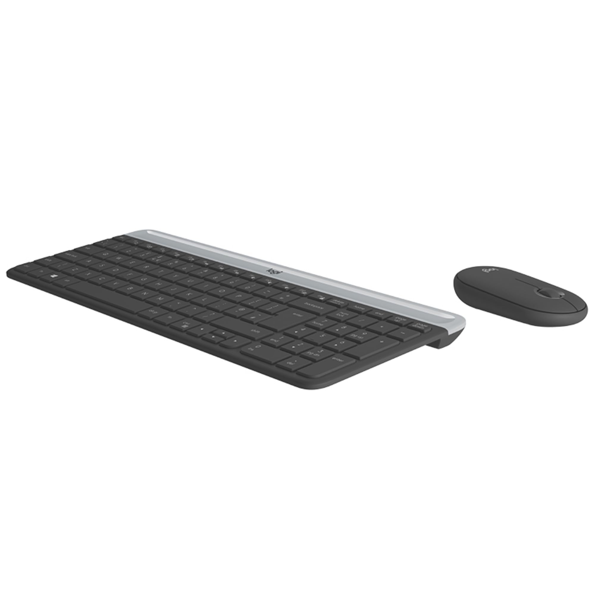 Logitech MK470 Slim Wireless Keyboard & Mouse Combo, AZERTY French Layout - Black