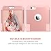 BENTOBEN iPhone 6 Plus Case, iPhone 6S Plus Case, iPhone 6 Plus 5.5 Inch Case 3-in-1 Hybrid Shockproof Polycarbonate Hard Covers Soft Silicone Interior Cover Rose Gold&Pink