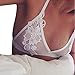 Tonsee Women Translucent Underwear Sheer Lace Strap Lingerie Bra Top (XL)