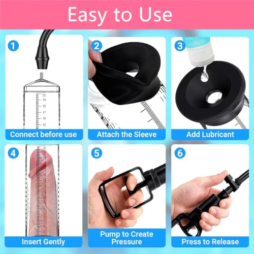 Men's Growth Pump with Strong Suction Vacuum Pump with ED Screen Powerful photo 12