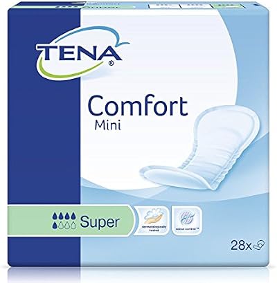 TENA Comfort Mini Super 903ml Pack of 28—Light Incontinence Pads
