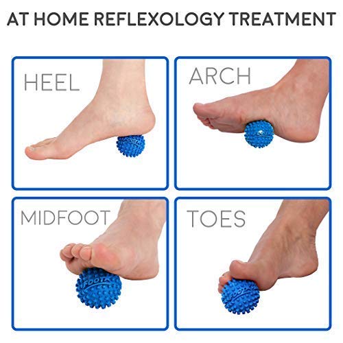 Foot Star 2 Inch Massage Ball by Body Back Company - Plantar Fasciitis Foot Massager & Travel Accessories for Myofascial Tension Release, Trigger Point Therapy, Stress & Pain Relief in Feet & Hands