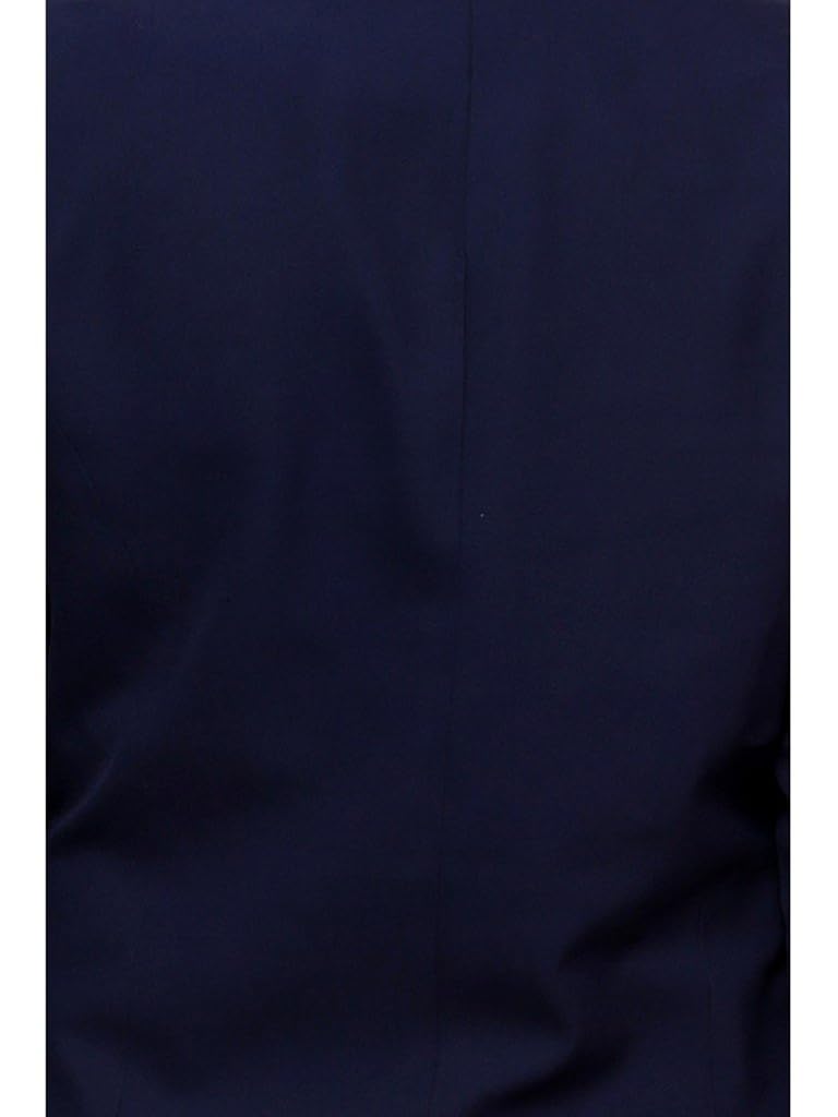 pannkh blue solid women's blazer