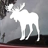 Moose Animal Silhouette Text Vinyl Car Sticker Symbol Silhouette Keypad Track Pad Decal Laptop Skin Ipad Macbook Window Truck Motorcycle