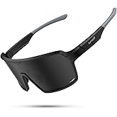 Lamicall XL Size Polarized Sports Sunglasses for Men Women, Large UV400 Protection Sun Glasses, Running Cycling Baseball
