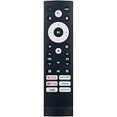 Replacement Remote Control for Hisense Smart Google TV Model 43A6H 50A6H 55A6H 65A6H 75A6H 50U6H 55U6H 65U6H 75U6H 65U8H 75U8H