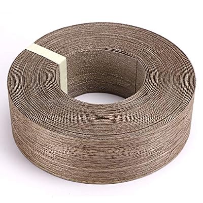 Skelang Walnut 2" X 50' Roll Wood Veneer Edge Banding Preglued Iron-on with Hot Melt Adhesive Edgebanding Flexible Wood Tape