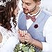 JLIKA Lapel Pins for Men Flower Pin Rose for Wedding Boutonniere Stick Boutineers (Set of 12 PINS)