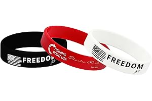 ColisPar 3 Pack Charlie Kirk Freedom Rubber Wristband Bracelet Band for Men Women, Charlie Kirk Merch Merchandise, Silicone Band I Am We Are All Charlie Kirk Now In Memory Of Charlie