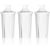 Overbest Pitcher Water Filter Replacement for Brita&reg; Filters, 3 Pack | Compatible with Brita&reg; Pitchers and Dispensers, Classic OB03, 35557, Mavea&reg; 107007 and More, NSF Certified, Reduces Lead