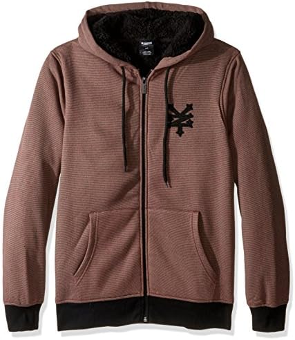 Zoo York Men's Long Sleeve Sherpa Hoodie Zip-up Sweatshirt