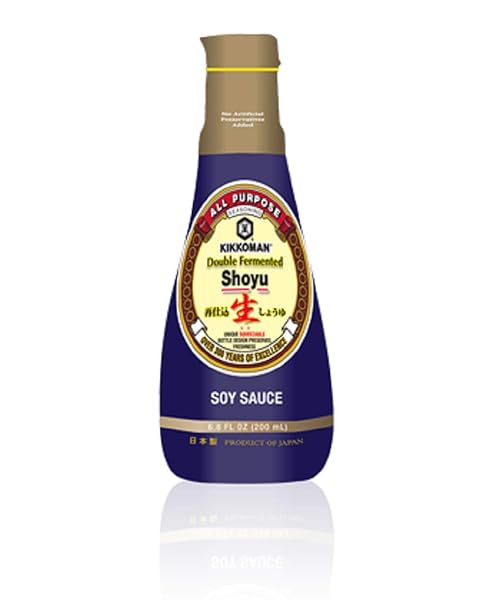 KIKKOMAN DOUBLE FERMENTED SOY SAUCE, BROWN, 6.8 FL...