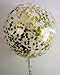 Confetti Balloon Jumbo Latex Balloon Filled with Multicolor Confetti (36