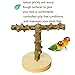 PINVNBY Parrot Perch Stand Nature Wood Prickly Bird Play Gym Parakeet Play Playgound Playstand for Small Bird Budgies Cockatiel Cockatoo Conure Lovebirdthumb 3