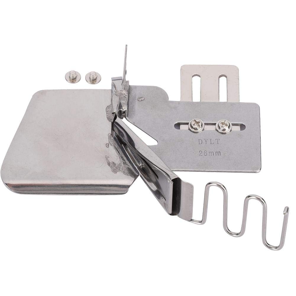 BindeSewing Machine 4 Fold Binding Attachment Tape Flat Seamer for Industrial Sewing Accessories (26mm)
