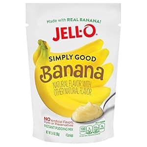 Amazon.com : JellO Simply Good Banana Instant Pudding Mix 3.4 Ounce Bag : Grocery Gourmet Food Amazon.com : JellO Simply Good Banana Instant Pudding Mix 3.4 Ounce Bag : Grocery Gourmet Food