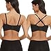 HOFISH Womens Easy Simplicity Hands-Free Breastpump Bra 2pcs/pack,black&biege size M