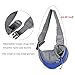 YUDODO Pet Sling Carrier for Small Dogs & Cats – Hands-Free Puppy Carrier with Safety Hook, Large Zipper Pocket, Soft Breathable Mesh, Adjustable Strap & Reflective Strip (Blue 1.0 S)