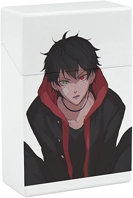 Amazon Nanagoten ヒプノシスマイク シガレットケース タバコケース シガレットボックス 煙草ケース タバコ 20本収納 タバコ収納ケース タバコ入れ 喫煙具 たばこ ポータブル ポケット アニメ グッズ 携帯に便利 軽量 防水 ホワイト ユニセックス シガレットケース