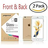 iPhone 6S/6 Plus Screen Protector Front and Back, Pajuva 9H HD Premium Tempered Glass Screen Protector For Apple iPhone 6S/6 Plus 5.5
