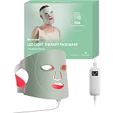 Nanoleaf FDA-Cleared LED Light Therapy Face Mask with 7 Treatment Modes | Professional Red &amp; Blue Light with NIR Facial Device for Anti-Aging, 432 LEDs, Portable &amp; Rechargeable