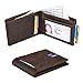 IDEAWIN Slim Bifold Wallet RFID Blocking Genuine Leather Men Front Pocket Wallet