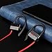 NC300 Waterproof Bluetooth Sport Headphone with Mic by NORTH CROWN, Behind Ear Wireless Headphones with Earhook for Running Workout Gym Blike Riding