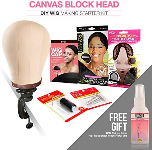 Canvas Block Head DIY Wig Making Starter Kit 23"