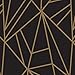 Duck Brand 241794 Printed Duct Tape Single Roll, 1.88 Inches x 10 Yards, Black Gold Geometric