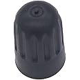 Black TPMS Tire Valve Stem Long Caps Long Plastic Cap with Rubber Seal for TR20008 10 Qty