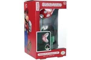Super Mario Brothers Officially Licensed Mini Piranha Plant Posable Lamp, Gamers Room Decor and Gift for Boys and Girls, Movie Fans Collectible Night Light | Paladone