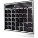 Magnetic Calendar for Refrigerator - Dry Erase Black Board for Kitchen Fridge - Bright Neon Chalk Markers - 17X12