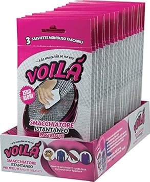 smacchiatore per salviette per abiti