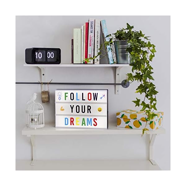 Light Box A4 mit 300 Buchstaben und Emojis, USB - BONNYCO | Ä Ö Ü ß