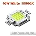 Hontiey High Power LED Chip 10W Cool White Light 10000K-15000K Cold Bulbs 10 Watt Beads DIY Spotlights Floodlight COB Integration Lamp SMD