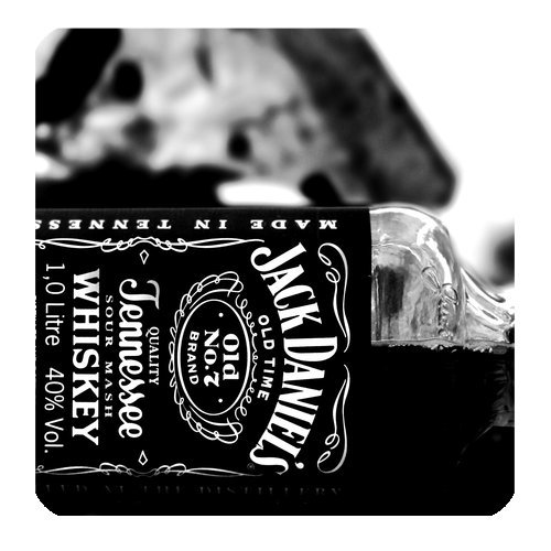 Custom Jack Daniels Square Coaster Home Decor Drink Coaster